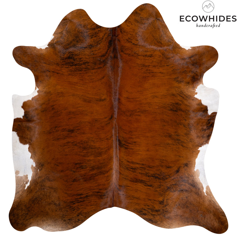 Brazilian Brindle Cowhide Rug Size 6'8" L x 6'8" W 6051