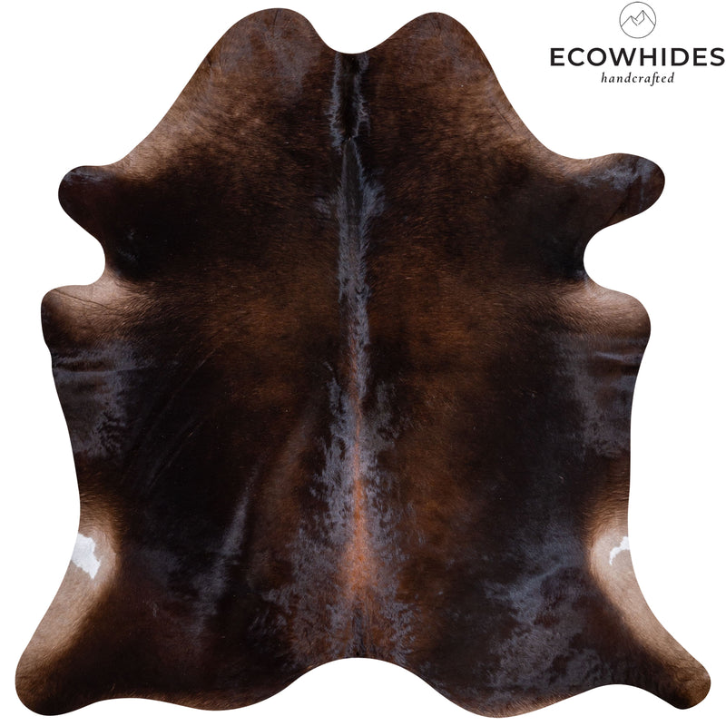 Brazilian Chocolate Cowhide Rug Size 7' L x 7'1" W 6127