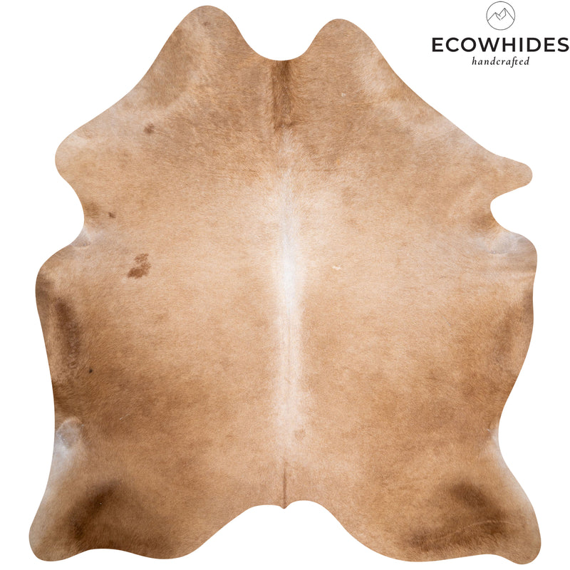 Brazilian Beige Cowhide Rug Size 6'8" L x 6'2" W 6143