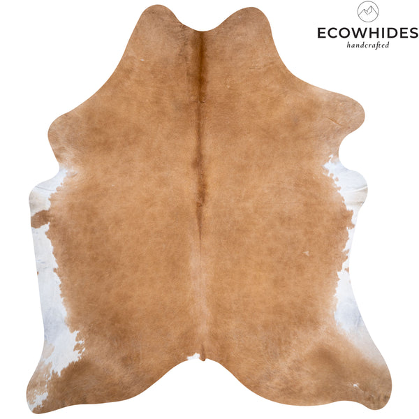 Brazilian Beige Cowhide Rug Size 7'6" L x 6'9" W 6147