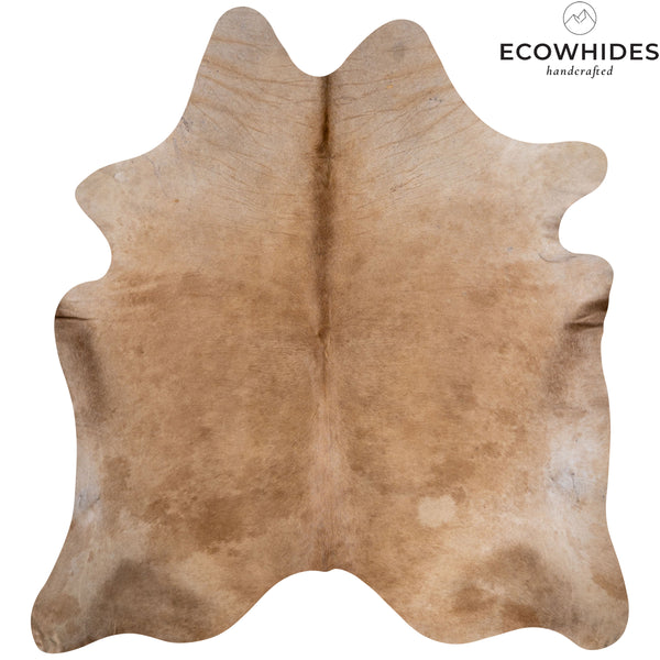 Brazilian Beige Cowhide Rug Size 6'10" L x 6'9" W 6152