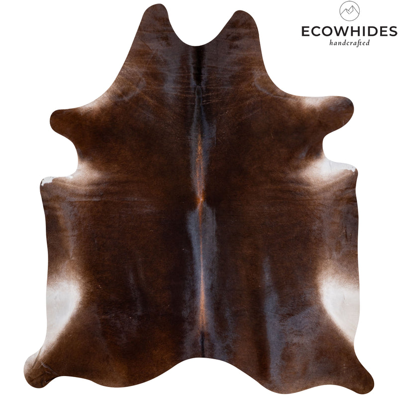 Brazilian Chocolate Cowhide Rug Size 7'9" L x 7' W 6202