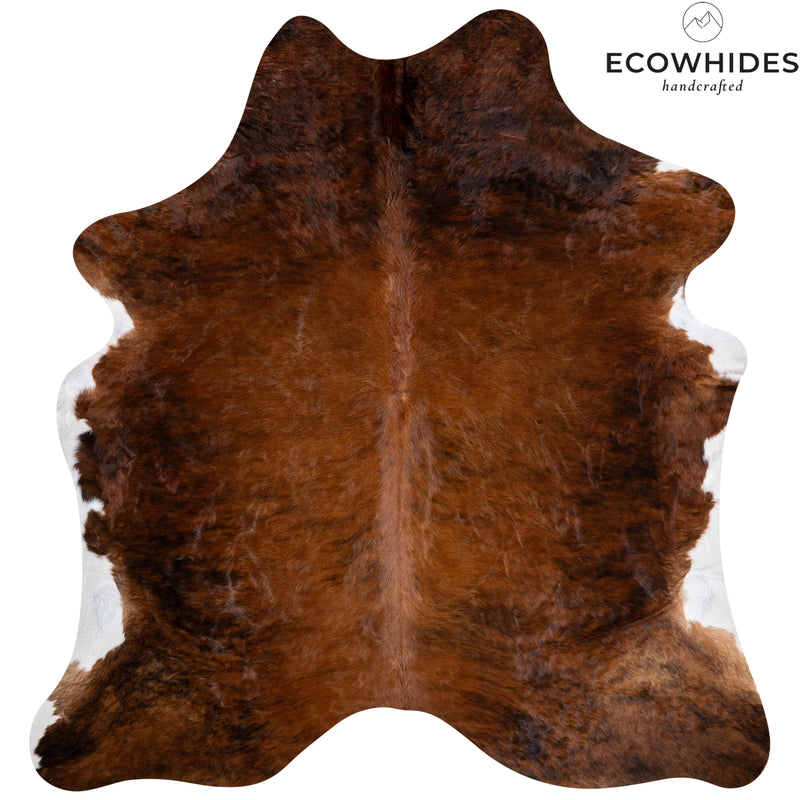 Brazilian Brindle Cowhide Rug Size 6'10" L x 6'7" W 6218