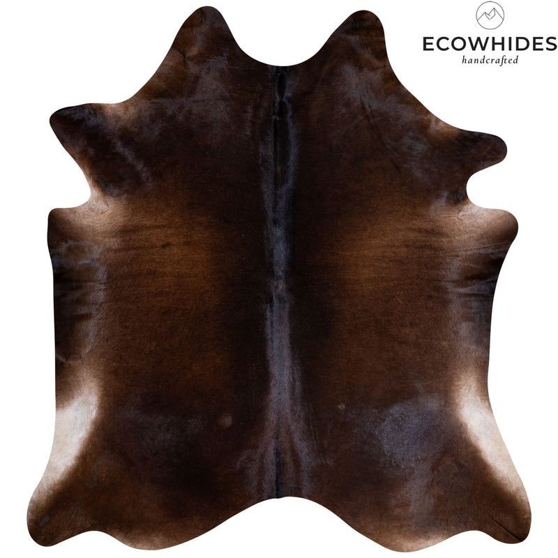 Brazilian Chocolate Cowhide Rug Size 7'8" L x 7'1" W 6298