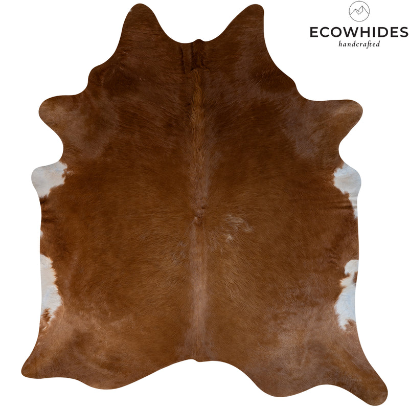 Brazilian Brown Cowhide Rug Size 7'4" L x 6'11" W 6905