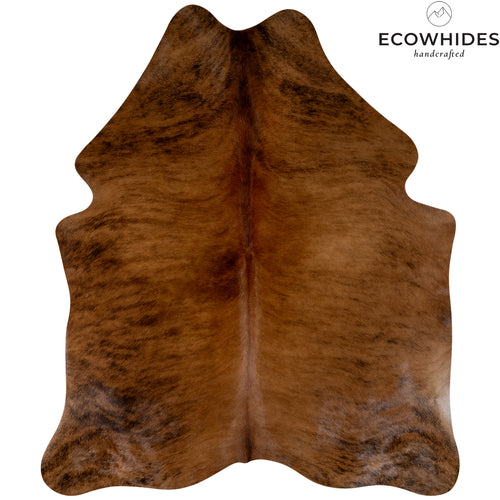 Brazilian Brindle Cowhide Rug Size 6'9" L x 5'8" W 6942