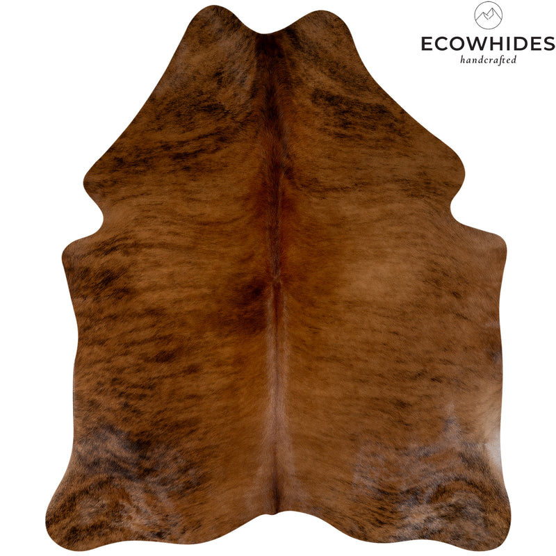 Brazilian Brindle Cowhide Rug Size 6'9" L x 5'8" W 6942