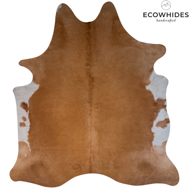 Brazilian Beige Cowhide Rug Size 7'2" L x 6'6" W 6958