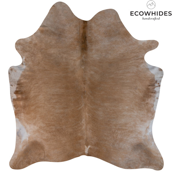 Brazilian Beige Cowhide Rug Size 7'1" L x 6'10" W 6969