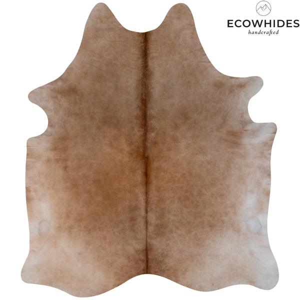 Brazilian Beige Cowhide Rug Size 7'5" L x 6'8" W 6985