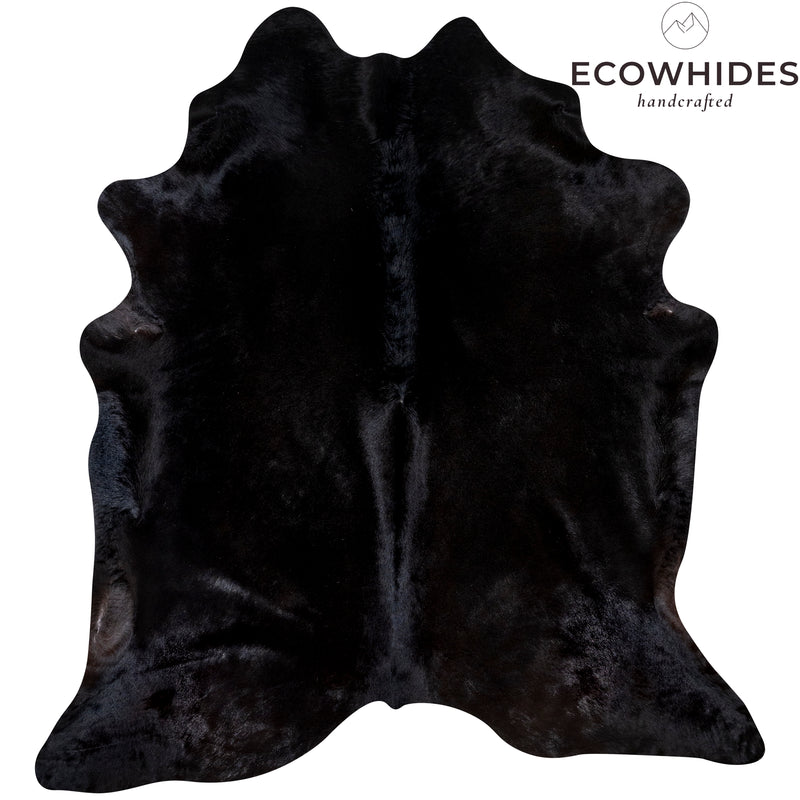 Brazilian Black Cowhide Rug Size 6'9" L x 6'9" W 7206