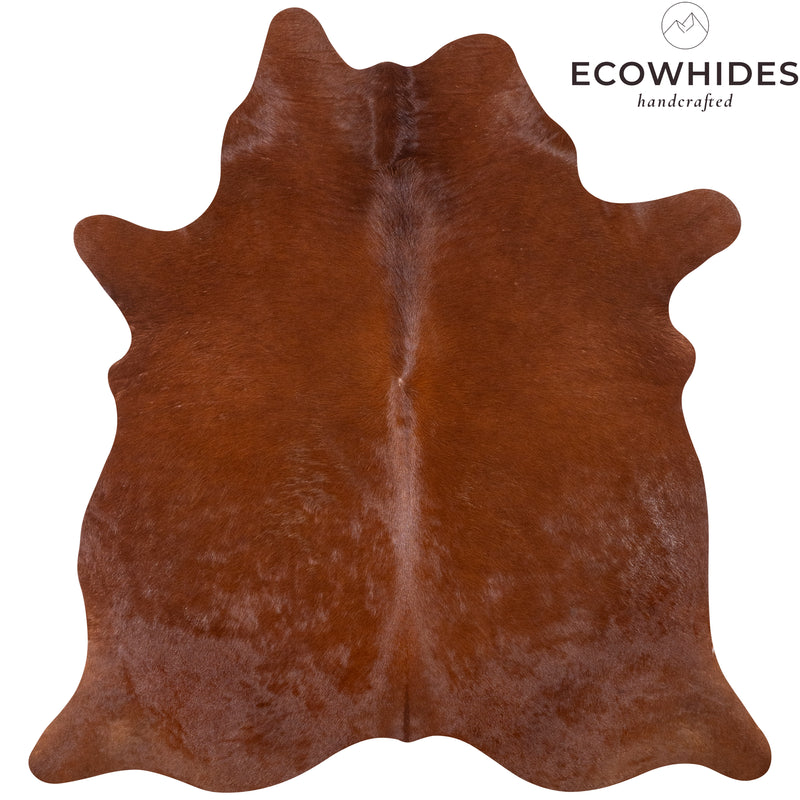 Brazilian Brown Cowhide Rug Size 6'11" L x 6'2" W 7231