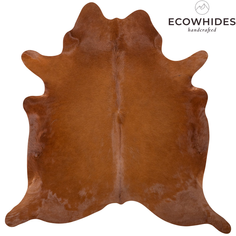 Brazilian Brown Cowhide Rug Size 6'3" L x 6'5" W 7236