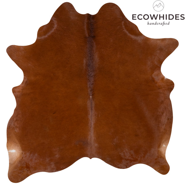 Brazilian Brown Cowhide Rug Size 5'9" L x 5'8" W 7238