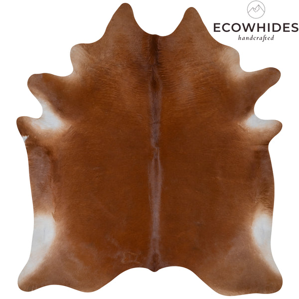 Brazilian Brown Cowhide Rug Size 7'8" L x 6'10" W 7243