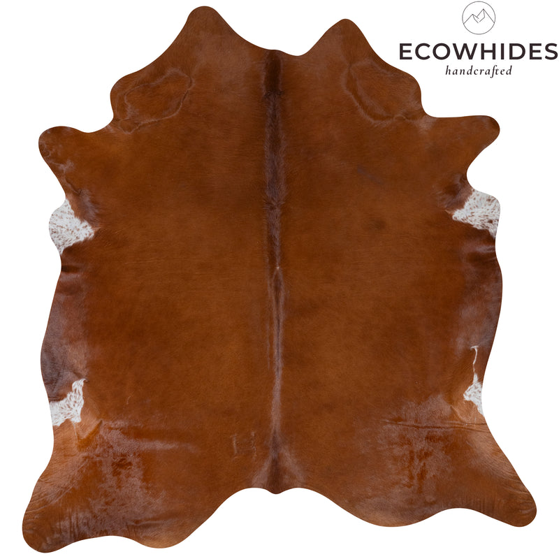 Brazilian Brown Cowhide Rug Size 7'4" L x 6'10" W 7245