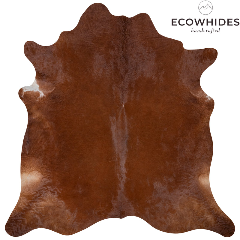 Brazilian Brown Cowhide Rug Size 7'4" L x 7'3" W 7247