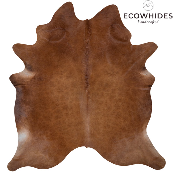 Brazilian Brown Cowhide Rug Size 7'9" L x 7' W 7251