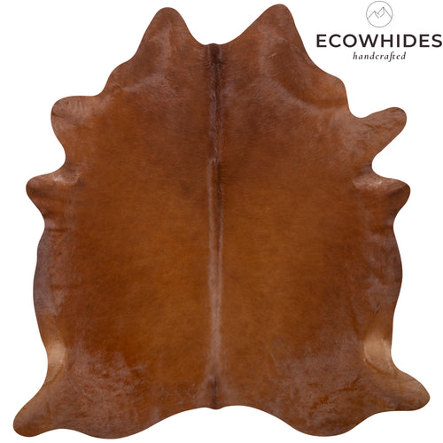 Brazilian Brown Cowhide Rug Size 7'6" L x 7'2" W 7255