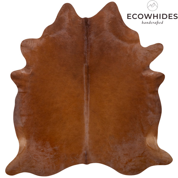 Brazilian Brown Cowhide Rug Size 7'6" L x 7'2" W 7255