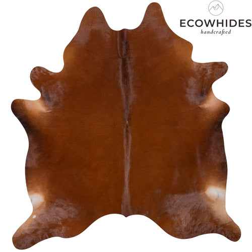 Brazilian Brown Cowhide Rug Size 7' L x 6'8" W 7260