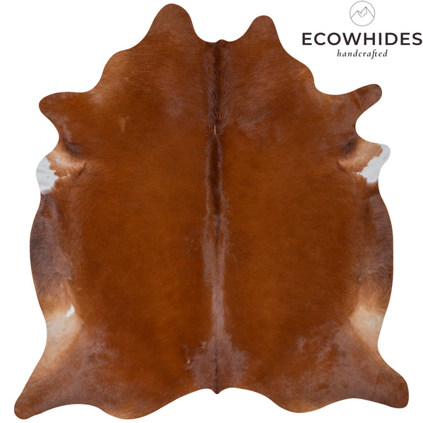 Brazilian Brown Cowhide Rug Size 7'1" L x 6'8" W 7263