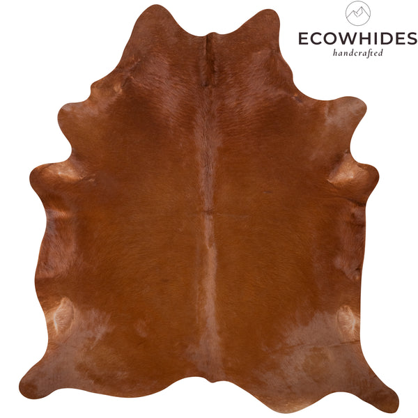 Brazilian Brown Cowhide Rug Size 7'4" L x 6'10" W 7265