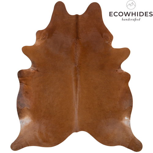 Brazilian Brown Cowhide Rug Size 7'7" L x 6'7" W 7268