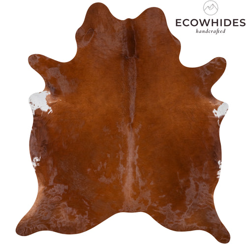 Brazilian Brown Cowhide Rug Size 7'1" L x 6'5" W 7270