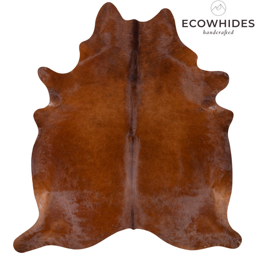 Brazilian Brown Cowhide Rug Size 7'5" L x 6'10" W 7271