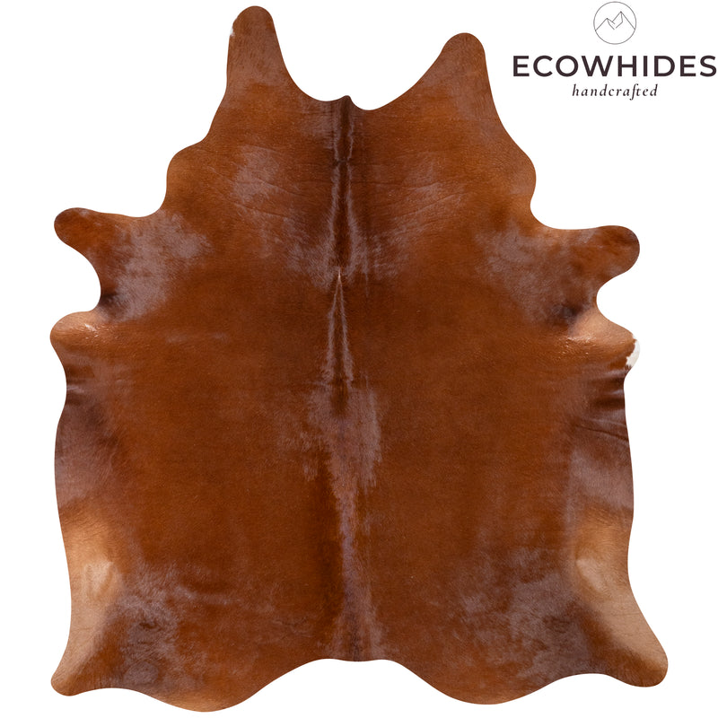 Brazilian Brown Cowhide Rug Size 7'5" L x 6'4" W 7273