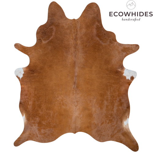 Brazilian Brown Cowhide Rug Size 7'2" L x 6'4" W 7275