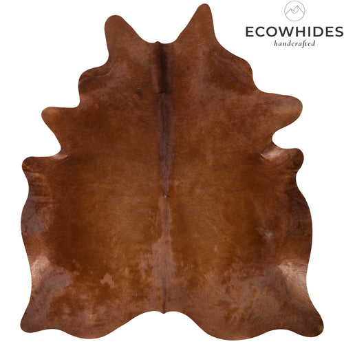 Brazilian Brown Cowhide Rug Size 7'9" L x 7' W 7278