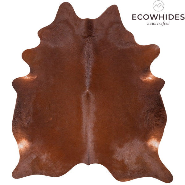 Brazilian Brown Cowhide Rug Size 7'2" L x 6'9" W 7279