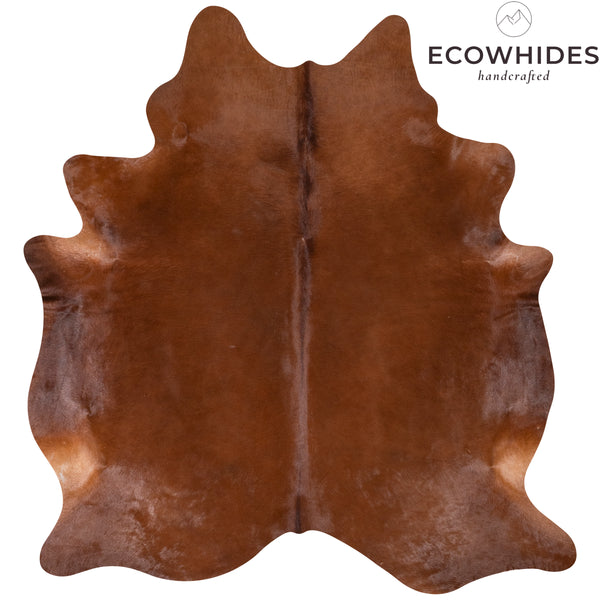 Brazilian Brown Cowhide Rug Size 7'2" L x 6'6" W 7281