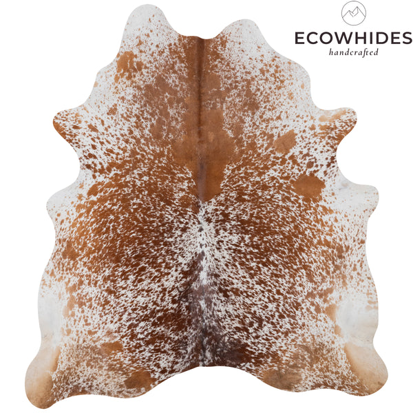 Brown Salt and Pepper cowhide rug