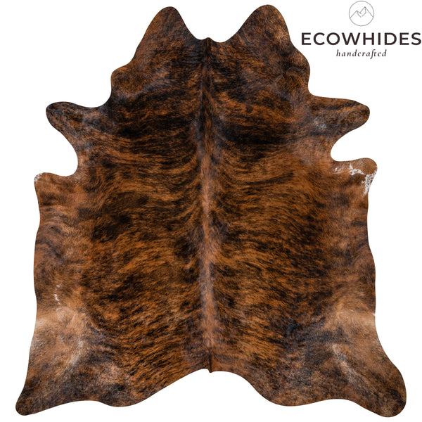 Brazilian Brindle Cowhide Rug Size 7.6" L x 7'4" W 7339