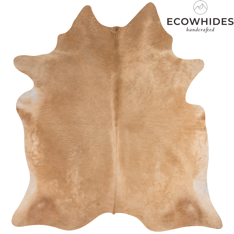 Brazilian Beige Cowhide Rug Size 7.1" L x 6'7" W 7421