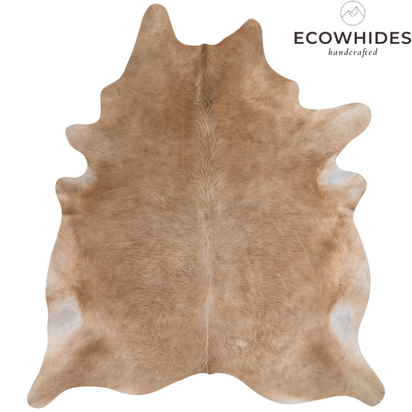 Brazilian Beige Cowhide Rug Size 7.6" L x 6'10" W 7454