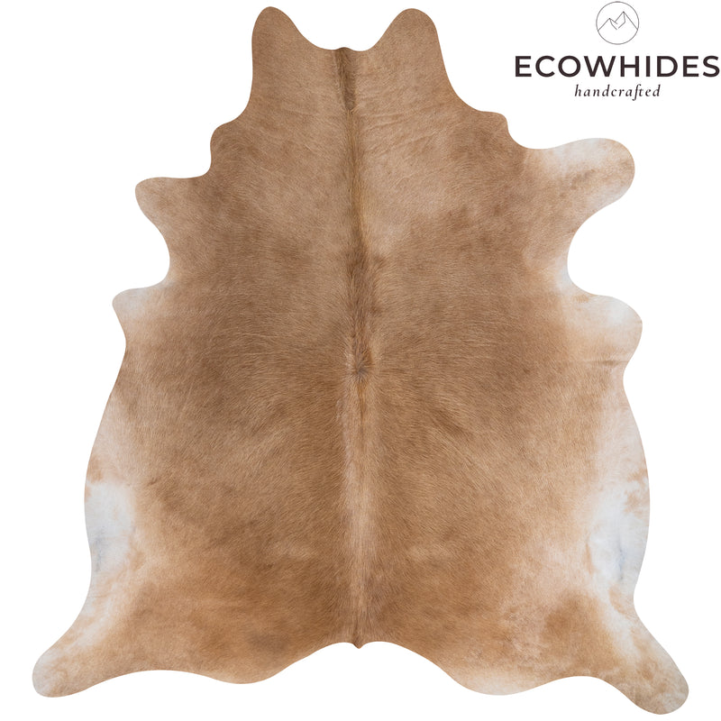 Brazilian Beige Cowhide Rug Size 7.1" L x 7'6" W 7461