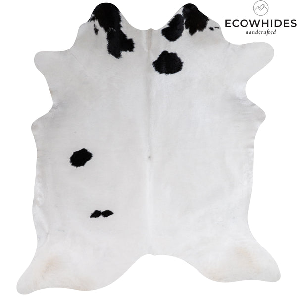 Brazilian Black and White Cowhide Rug Size 6'9" L x 6'5" W 7644