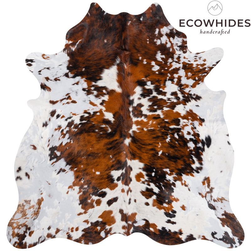 Vintage Cowhide Rug Size 6'10" L x 6'6" W 8351