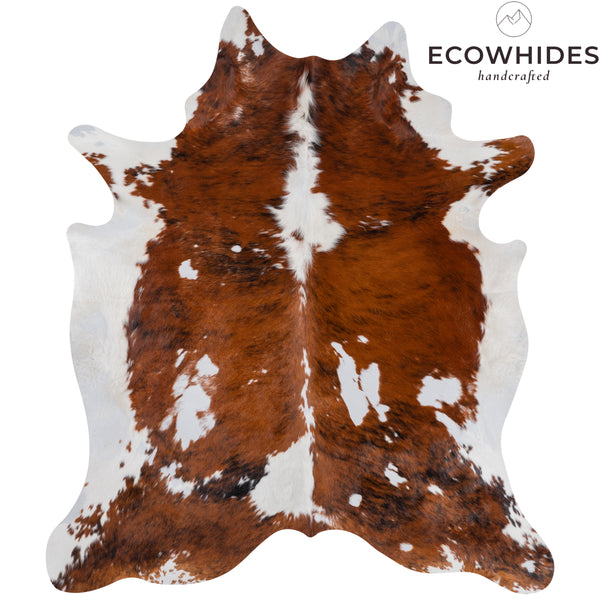 Vintage Cowhide Rug Size 6'9" L x 5'8" W 8356