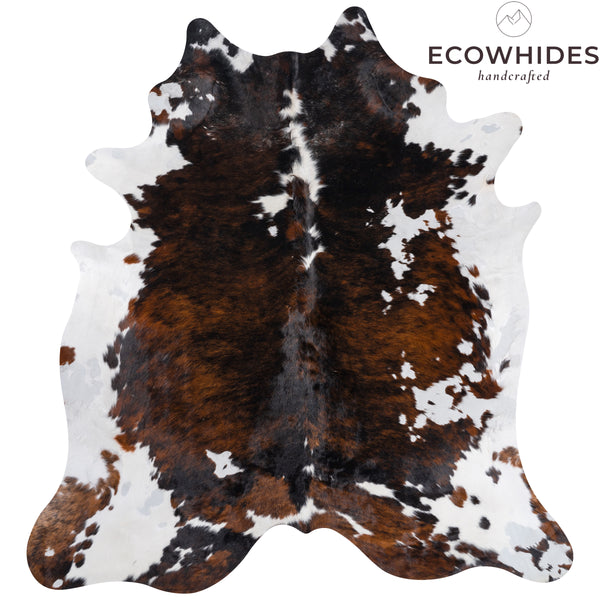 Vintage Cowhide Rug Size 7'3" L x 6'9" W 8371