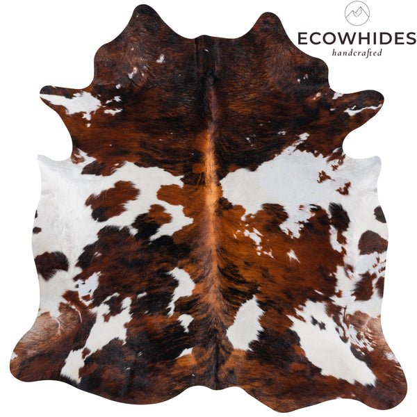 Vintage Cowhide Rug Size 6'10" L x 6'6" W 8377