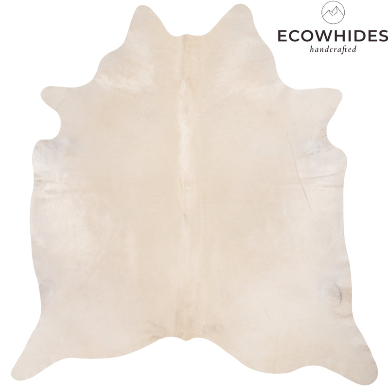 Brazilian White Cowhide Rug Size 7'4" L x 7'2" W 8809