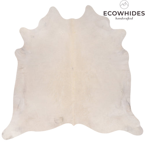 Brazilian White Cowhide Rug Size 7'7" L x 6'10" W 8810