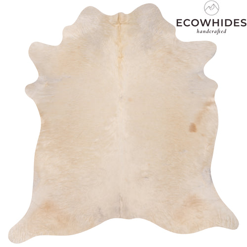 Brazilian White Cowhide Rug Size 6'9" L x 6'7" W 8817