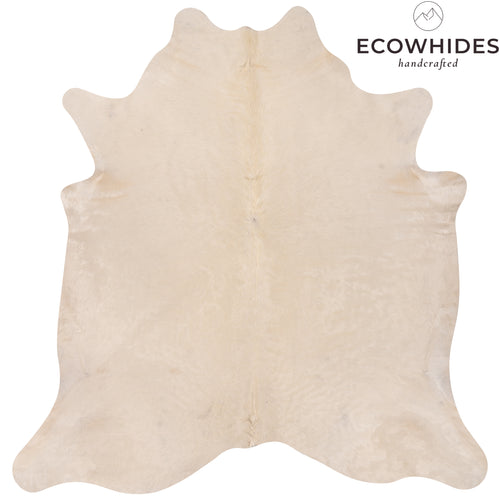 Brazilian White Cowhide Rug Size 7'2" L x 6'7" W 8818