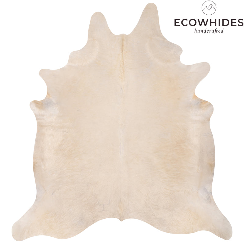 Brazilian White Cowhide Rug Size 8'7" L x 7'8" W 8819